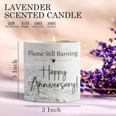 Anniversary Candle - Aniversario Gifts For Men, Women & Couples - Romantic Gifts For Him, Her - 6Oz