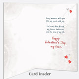 Valentines Day Cards Gifts For Husband From Wife, Funny Husband Valentines Day Card Gift For Him-8X5.3 Inches, Double-Sided