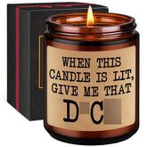 Scented Candle - Cute Gifts For Boyfriend, Bachelorette Gifts For Bride - Funny Valentines Day, Anniversary, Birthday, 5 Senses Ideas For Him, Boyfriend, Husband, Men, Fiance, Couples, Women, Her