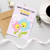 Cute Mother'S Day Card For Grandma Nana, Funny Mothers Day Card From Granddaughter Grandson, Happy Mother'S Day To My Lovely Grandma Card
