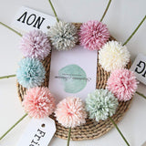 Artificial Flowers Chrysanthemum Ball Flowers Bouquet 10Pcs Present For Important People Glorious Moral For Home Office Coffee House Parties And Wedding (Light Pink)