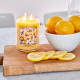 Fresh Lemon Large Apothecary Jar, Scented Candle, Yellow, 21.25 Oz.
