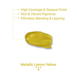 Gouache Metallic Lemon Yellow Refills (50Ml/1.7Oz)|Intense Pigments, Easy Color Refill (2 Pcs.)