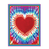 - Big Funny Valentine'S Day Greeting Card (8.5 X 11 Inch) - Jumbo Notecard For Valentines, Stationery Humor - Tie-Dye Hearts J9162Cvdg