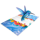 Hummingbird Pop Up Card Birthday Cards Mothers Day Cards For Women Mom Wife Sister Daughter Grandma, Hummingbird Gifts For Bird Lover, With Envelope