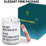 40Th 50Th 60Th 70Th Birthday Gift For Women Men - Happy Funny Mom Dad Birthday Gifts- 40 50 60 70 Year Old Gifts For Wife Husband - Lemongrass Sage Candles