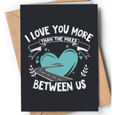Long Distance Card For Boyfriend, Girlfriend, Wife, Husband... | Original Card With Envelope For Long Distance Relationship Or Friendship | Unique Present For Someone Who Is Going Away
