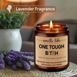 Scented Candles - Breast Cancer Survivor Gifts For Woman - Chemo Comfort Items, Cancer Care Gifts For Women - Funny Mastectomy, Cheer Up, Surgery Recovery Present For Chemo Patients, Mom