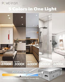 12 Pack 4 Inch Ultra Thin LED Recessed Ceiling Lights 5CCT Dimmable 850LM Downlights