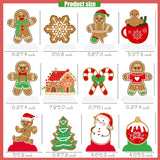 Gingerbread Party Honeycomb Centerpieces 12Pcs Christmas Gingerbread Man Table Centerpieces Gingerbread Theme Table Decorations For Winter Christmas Snowman Party Supplies