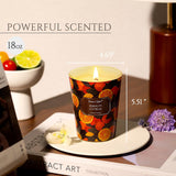 Homelights 1-Wick Candles For Home Scented - 6.7Oz Soy Wax Blend Candle Long-Lasting Fragrance, Eclectic Mixed Styles Home Decor And Housewarming Gifts, Amalfi Citrus