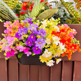 10 Bundles Artificial Daisy Uv Resistant Artificial Flower Faux Wildflowers Greenery Shrubs Plants Plastic Bushes Indoor Farmhouse Outdoor Garden Planter Decoration (10)