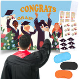 Graduation Party Game Pin The Graduation Cap Game Pin The Certificate On Grads Party Favors With 39 X 28 Inch Poster Make A Sticker Mix And Match For Grad Supplies