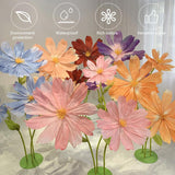 Giant Artificial Daisy Flowers Wedding Decorations For Reception Waterproof Artificial Flowers Elegant Floral Display Huge Party Decor For Birthday Wedding Arrangements Banquet Background
