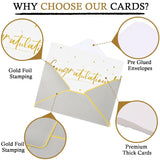 100 Pack Congratulations Cards With Envelopes All Occasion Congrats Greeting Card For Engagement,Business,Baby Shower,Wedding Graduation Party, 4 X 6 In (Gray)(Gray)