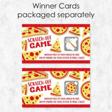 Big Dot of Happiness Pizza Party Time - Baby Shower or Birthday Party Game Scratch Off Cards - 22 Count