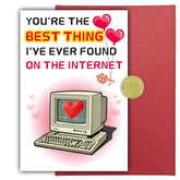 Valentines Day Card For Husband, Funny & Romantic Anniversary Card For Men Or Women, I Love You Card Gift For Him,Her, Boyfriend Or Girlfriend, Double-Sided
