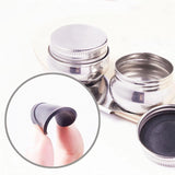 1 Set Stainless Steel Art Oil Pot With Lid Leak Proof Drum Shape Oil Pot For Artists, Students, Drawing Enthusiasts Painting