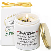 Grandma Christmas Candle Gift From Grandkids, Funny Gifts For Birthday,Mother Day,Grandparents Day,Thanksgiving, Or Christmas, Vanilla Lavender Scented Candle