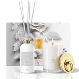 Fragrance Oil Pure Lasting Beautiful White Tea 3.5 Fl Oz 100Ml 8.8Oz 50 Hours Burn Gold Lid Soy White Candles Presents Perfect Bedroom Relaxing Decor For Women Holiday Present For Christmas