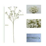 12Pcs Babys Breath Artificial Flowers Realistic Fake Baby Breath Flowers Artificial Bulk Fake Flowers White Flowers For Wedding Party Centerpieces Spring Decorations For Home