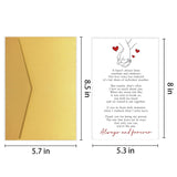Romantic Valentines Day Card For Him Her, Heartfelt Poem Anniversary Card For Boyfriend Girlfriend, Sweet Birthday Card Gift For Partner