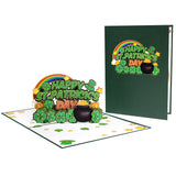 St. Patrick'S Day Pop-Up Card | Rainbow, Shamrocks, Leprechaun Hat, Pot Of Gold | Festive 3D Design | Happy St. Patrick'S Day | Irish Greeting Card