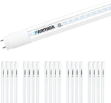 20 Pack 4FT T8 LED Type B Ballast Bypass Tubes 24W 3200LM 6000K Clear Lens Replacement