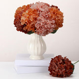 9 Pcs Vintage Hydrangea Artificial Flowers Gifts 23.6" Faux Silk Hydrangeas Flower With Stem Fake Hydrangeas Bouquet Floral For Farmhouse Home Wedding Table Centerpiece