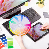Mixing Guide Wheel - Rotatable Watercolor Colour Guide Wheel Color Learning Mixed Guide Paper Card Pigment Colour 23Cm