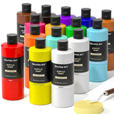 Acrylic Paint, 15 Pack Acrylic Paint Large Bottle Set, 473Ml/16Oz Each, 14 Unique Colors And 1 More White, High Viscosity Art Paint For Artists, Beginner & Kids On Rocks Canvas Woodceramic