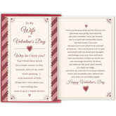 Romantic Valentine'S Day Card For Wife, Heartfelt Love Greeting Card For Her, Valentines Gift From Husband, To My Wife On Valentine'S Day
