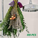 Dried Eucalyptus Bundle - 119 Pcs For Shower Hanging & Home Decor, Fresh Eucalyptus Stems For Self-Care