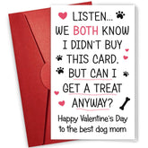 Valentines Day Gifts For Dog Mom - Cute Dog Lovers Gifts For Women, Her, Girlfriend, Wife - Funny Puppy Card From Friend, Family - Greeting Card