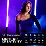 TLX4C 4FT RGB Tube Light Full Color RGBWW LED Video Light Stick with App DMX Control