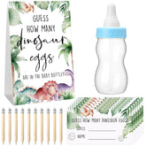 112 Pcs Baby Shower Games Guess How Many Dinosaur Eggs Game Sign 100 Small Guessing Games 10 Hb Pencils 750Ml Milk Bottle Baby Shower Game Favors For Guests Gender Reveal Party Favor