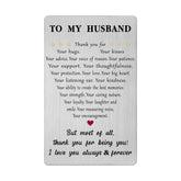 Christmas Card Gifts To Husband - Anniversary Card Gifts For Him, I Love You Card Gift For Men, Husband Wedding Birthday Christmas Fathers Day Presents