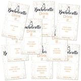 Bachelorette Party Drinking Games - Drink If Games Scratch Off Cards - Perfect For Girls Night Out Activity,Bridal Showers,Bridal Parties,Wedding Showers,Engagement And Birthday - 40 Sheets(White)