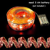 Ribbon Lights For Christmas Tree Decorations,32Ft 100 Led Lights Red Edge Wired Ribbon Fairy Lights For Xmas Tree Weddin