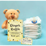 Diaper Raffle Baby Shower Game Set(1 Standing Sign + 50 Finding Cards), Bumble Bee Diaper Raffle Tickets For Baby Shower, Honey Honeycomb Gender Reveal Party Favor Decor - A20