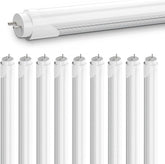 10 Pack 4FT T8 LED Tube Lights 18W 2400LM 6000K Type A B Fluorescent Replacement