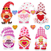 30 Pack Gnome Valentines Day Cards For Kids With Heart Erasers And Glue Points For Valentines Day Party Favors Class Classroom Exchange Gift For Girls Boys