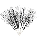 16Pcs Glitter Christmas Tree Picks Curly Sprays Sparkle Artificial Berry Stems Twigs 17" Ting Branches Vase Fillers Decorative Sticks For Xmas Tree Decorations Winter Wreath Diy Crafts (16, Black)