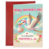 Happy Mothers Day Card For Mom To Be Mother'S Day Greeting Cards For Pregnant Mothers First Mother’S Day Cards For New Mom A Beautiful Mommy-To-Be Gift Card For New Mother
