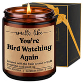 Birdwatching Candle - Bird Watcher Gifts, Birding, Bird Watching Gifts For Women, Men - Funny Valentines, Birthday Presents For Birdwatchers, Birders, Twitchers, Ornithologists, Nature Lovers