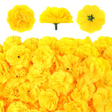 50 Pcs Marigold Flowers Silk Artificial Marigold Flowers, Mexican Flowers Decoration For Baby Shower Wedding Party Decoration Halloween Christmas New Year Decor
