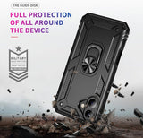 iPhone 17 Case iPhone 18 Case with Screen Protector and Built-in Kickstand Black Full Body Cover