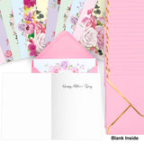 Mothers Day Cards Bulk 24 Pack Mother Floral Cards With Envelopes Flower Card Mother'S Day Gift For Mom Blank Inside
