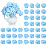 40Pcs Artificial Flowers Fake Hydrangea Flowers Heads Full Faux Silk Flowers With Stems For Wedding Home Party Kitchen Indoor Baby Shower Decoration(Blue)