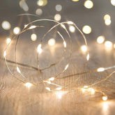 10FT Battery Operated Fairy String Lights 30 LED Warm White Firefly Lights for Wedding Party Home Garden Decor